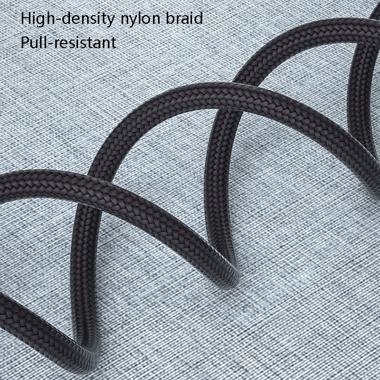 4 PCS 2.4A USB-C / Type-C to USB Braided Fast Charging Sync Data Cable, Length: 1m (Black) by buy2fix