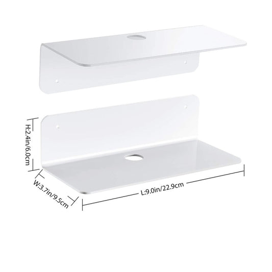 2pcs /Set Household Speaker Wall Bracket Surveillance Camera Bracket(White) - Speaker Bracket by buy2fix | Online Shopping UK | buy2fix