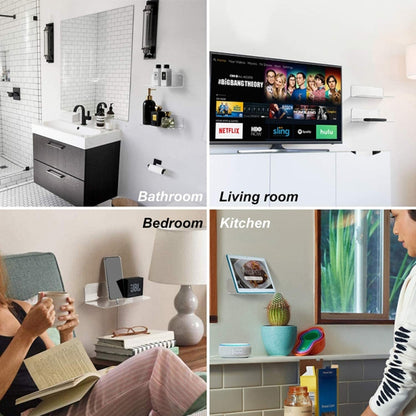 2pcs /Set Household Speaker Wall Bracket Surveillance Camera Bracket(Black) - Speaker Bracket by buy2fix | Online Shopping UK | buy2fix