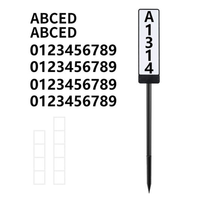 TS-G6704 Solar Dual-Color Temperature Ground Plug House Number Lawn Light by buy2fix