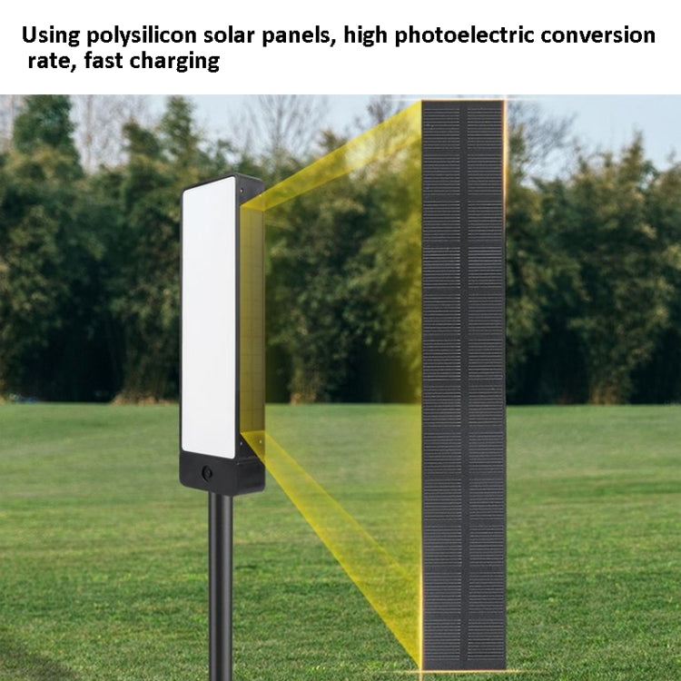 TS-G6704 Solar Dual-Color Temperature Ground Plug House Number Lawn Light by buy2fix