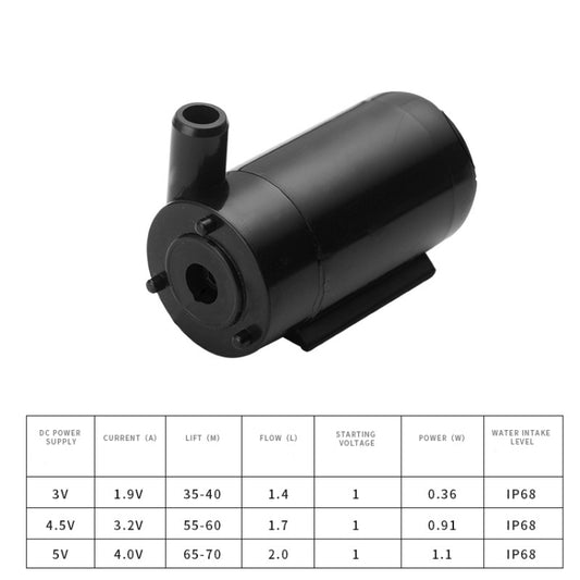 Quiet Mini Horizontal Vertical Submersible Pump, Style: Black Horizontal - Fish Tanks & Accessories by buy2fix | Online Shopping UK | buy2fix