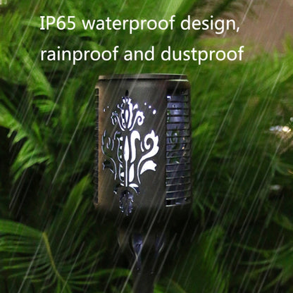 Solar Mosquito Killer Lamp Courtyard Garden UV Mosquito Trap(Black) by buy2fix