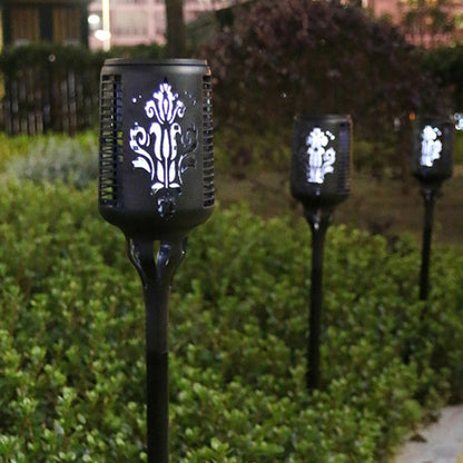 Solar Mosquito Killer Lamp Courtyard Garden UV Mosquito Trap(Black) by buy2fix