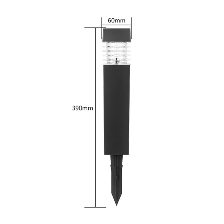Solar Waterproof Outdoor Landscape Square Column Lawn Light(White Light) by buy2fix