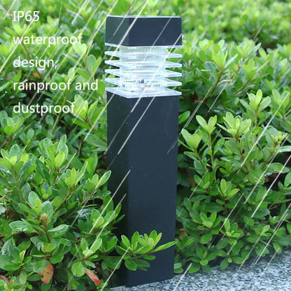 Solar Waterproof Outdoor Landscape Square Column Lawn Light(White Light) by buy2fix
