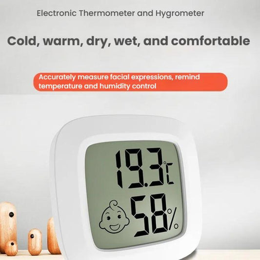 Temperature And Humidity Measuring Baby Room Temperature Meter(White) by buy2fix