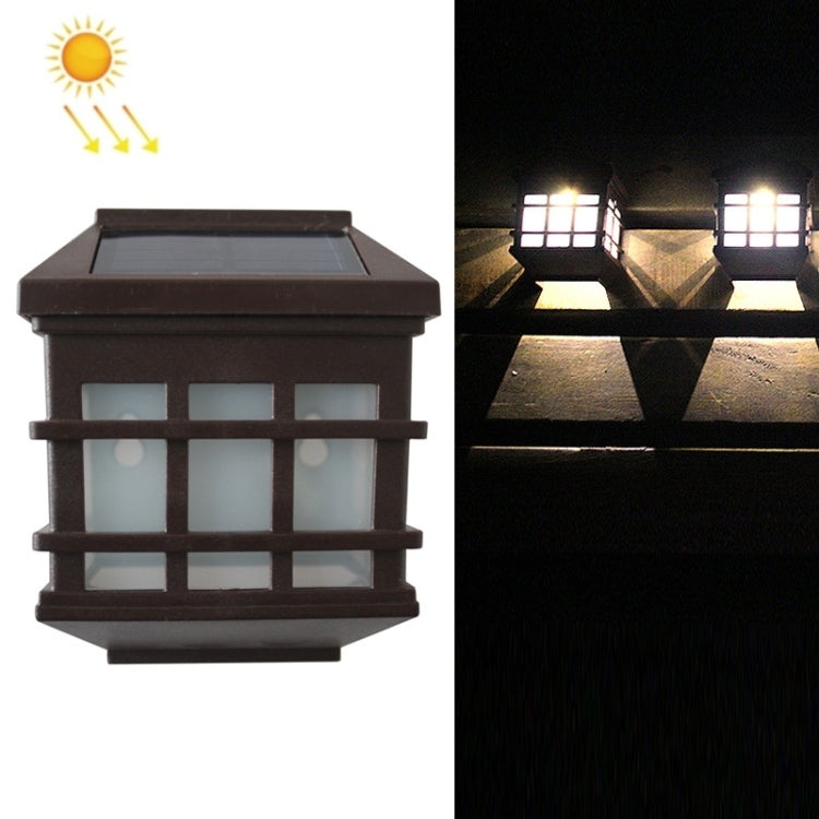 5180113 Solar Outdoor Waterproof Panes Wall Light(Warm Light) by buy2fix