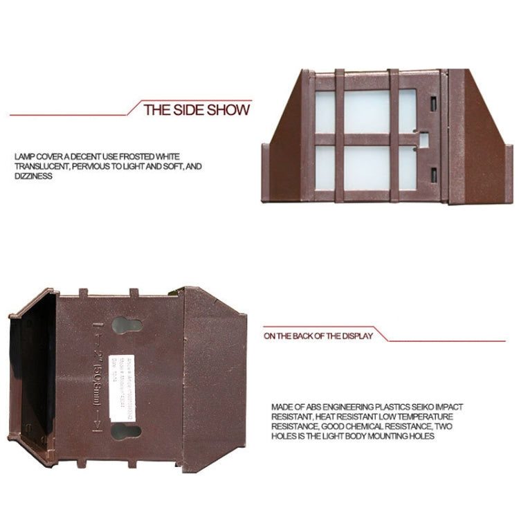 5180113 Solar Outdoor Waterproof Panes Wall Light(Warm Light) by buy2fix