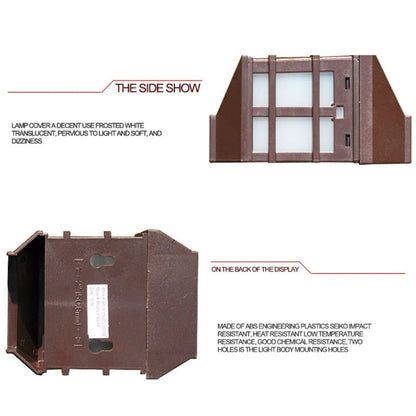 5180113 Solar Outdoor Waterproof Panes Wall Light(Warm Light) by buy2fix