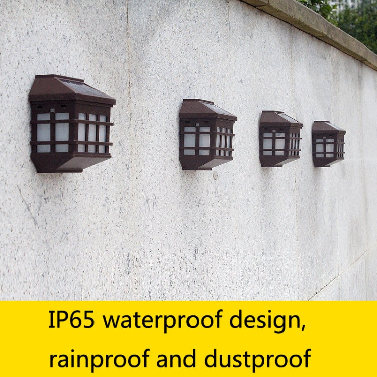 5180113 Solar Outdoor Waterproof Panes Wall Light(Warm Light) by buy2fix