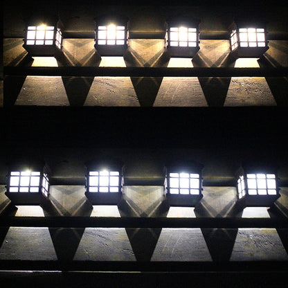 5180113 Solar Outdoor Waterproof Panes Wall Light(Warm Light) by buy2fix