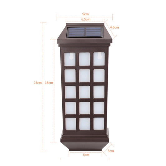 Solar Outdoor Long Panes Fence Wall Light Garden Decoration(Warm Light) by buy2fix