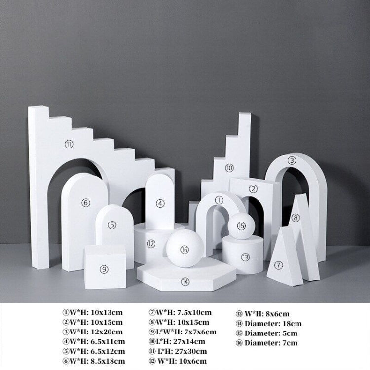 16 In 1 Photography Geometry Foam Cube Photo Studio Props(White) by buy2fix