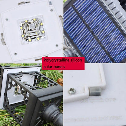 8 LED Solar Outdoor House Appearance Lawn Garden Decoration Light(Black Wall Lamp) by buy2fix