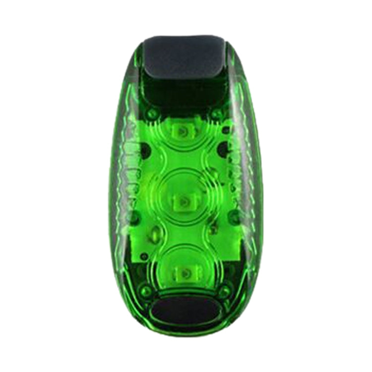 Outdoor Cycling Night Running Warm Light Bicycle Tail Light, Colour: 3 LED Green by buy2fix