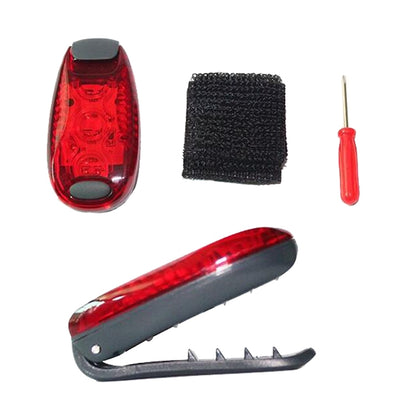 Outdoor Cycling Night Running Warm Light Bicycle Tail Light, Colour: 3 LED Green by buy2fix