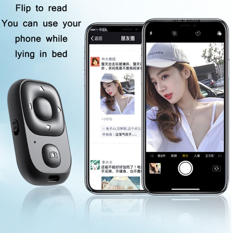 CDY001 Multifunctional USB Rechargeable Bluetooth Selfie Remote Control(Black) - Phone Remote Control by buy2fix | Online Shopping UK | buy2fix