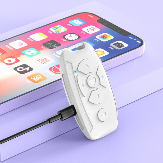 S86 Car Key Shape Multifunctional Bluetooth Selfie Video Remote Control(White) - Phone Remote Control by buy2fix | Online Shopping UK | buy2fix