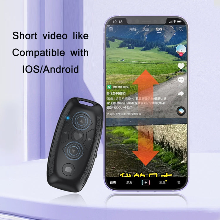 S86 Car Key Shape Multifunctional Bluetooth Selfie Video Remote Control(Black) - Phone Remote Control by buy2fix | Online Shopping UK | buy2fix