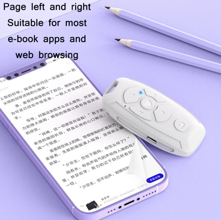 S86 Car Key Shape Multifunctional Bluetooth Selfie Video Remote Control(White) - Phone Remote Control by buy2fix | Online Shopping UK | buy2fix