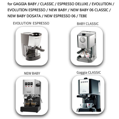 JJY7411 Stainless Steel Coffee Machine Handle For GAGGIA , Style: Red Gem Round Button - Coffee Machine Parts by buy2fix | Online Shopping UK | buy2fix