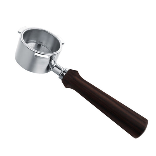 Zinc Alloy Coffee Machine Bottomless Handle For DeLonghi, Style: Black Rosewood Straight - Coffee Machine Parts by buy2fix | Online Shopping UK | buy2fix