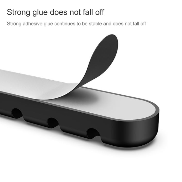 6 Holes Bear Silicone Desktop Data Cable Organizing And Fixing Device(Lavender Gray) by buy2fix