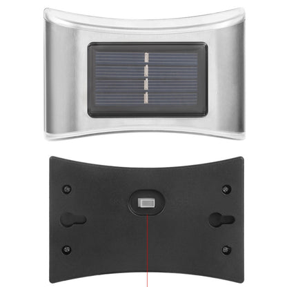 6 LED Solar Outdoor Garden Stainless Steel Wall Lamp(Color Light) by buy2fix