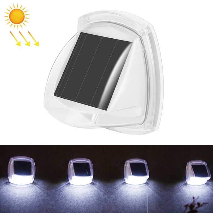 8 LED Outdoor Solar Courtyard Waterproof Wall Light(White Light) by buy2fix