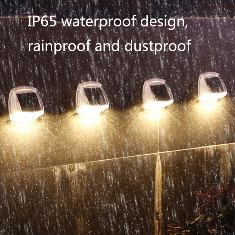 8 LED Outdoor Solar Courtyard Waterproof Wall Light(White Light) by buy2fix