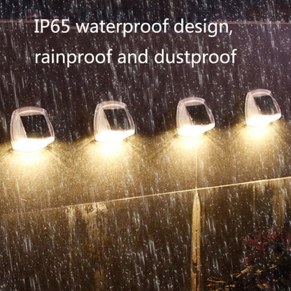 8 LED Outdoor Solar Courtyard Waterproof Wall Light(White Light) by buy2fix