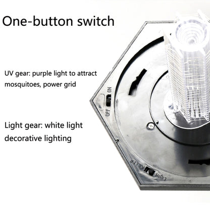 3 LED Solar Outdoor Waterproof Hexagon Mosquito Killer Light, Style: Floor Type by buy2fix