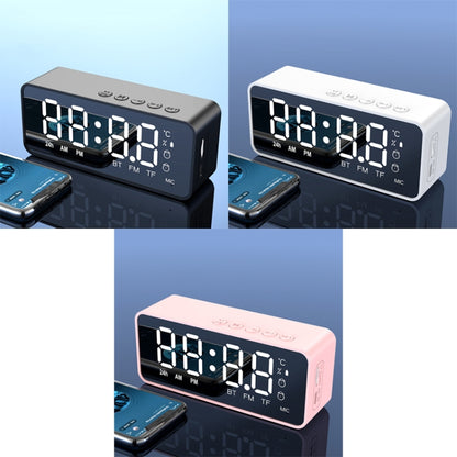 ZXL-G50 Mini Mirror Alarm Bluetooth Speaker Support TF Card(Pink) - Desktop Speaker by buy2fix | Online Shopping UK | buy2fix