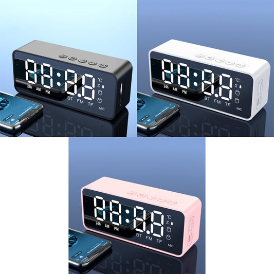 ZXL-G50 Mini Mirror Alarm Bluetooth Speaker Support TF Card(Pink) - Desktop Speaker by buy2fix | Online Shopping UK | buy2fix