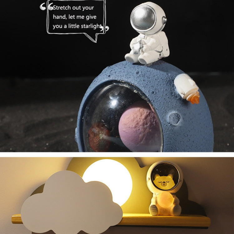 W1153 Resin Planet Night Light Home Decorations, Style: Bear Astronaut by buy2fix