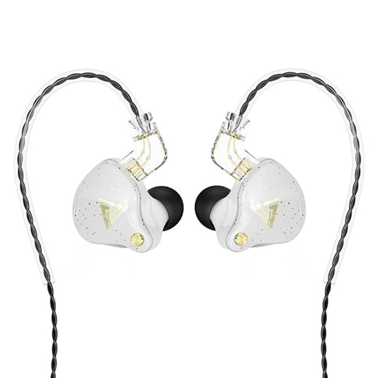 QKZ AK6 PRO HiFi Subwoofer In-Ear Wired Headphones with Mic(White) - In Ear Wired Earphone by QKZ | Online Shopping UK | buy2fix