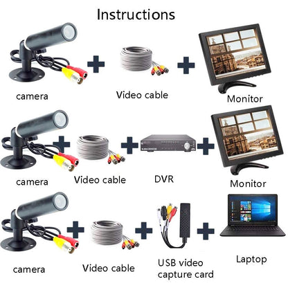MB18 1000 Line HD Wide-Angle Surveillance Camera, Specification: NTSC - Bullet Camera by buy2fix | Online Shopping UK | buy2fix