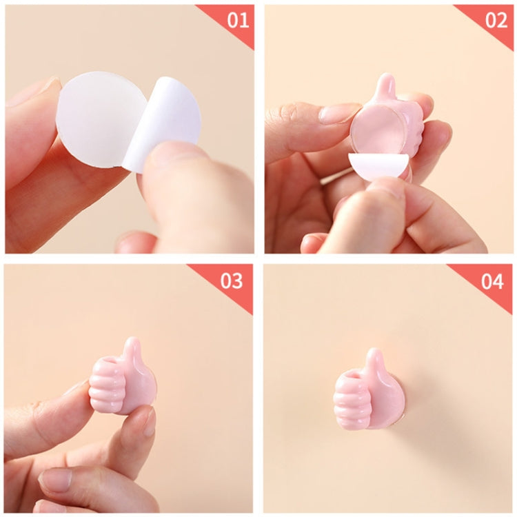 10 PCS Handy Holder Cable Organizer Household Convenience Clip(Pink) by buy2fix