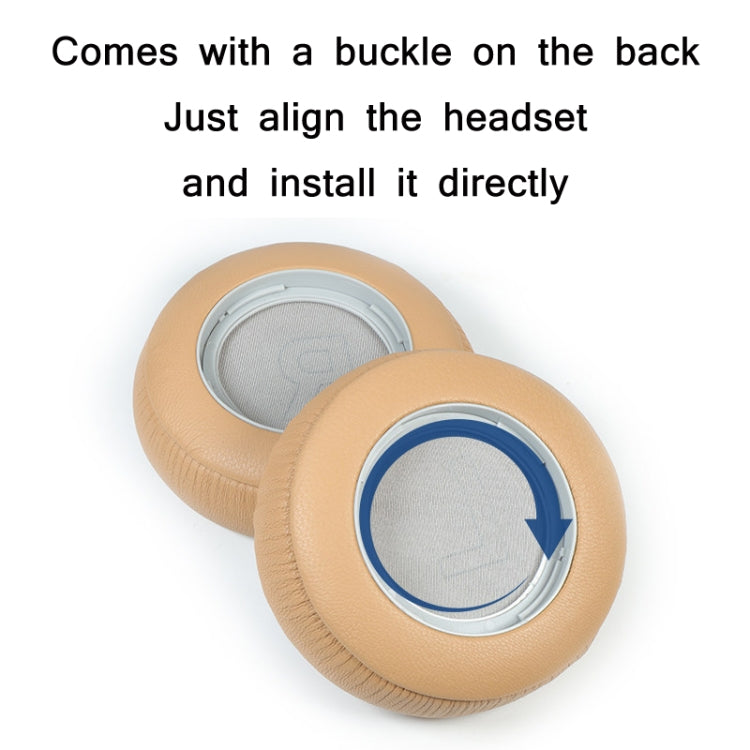 2pcs Genuine Leather Sponge Earmuffs For B&O BeoPlay H7 / H9 / H9i (Black) - Earmuff & Pad by buy2fix | Online Shopping UK | buy2fix