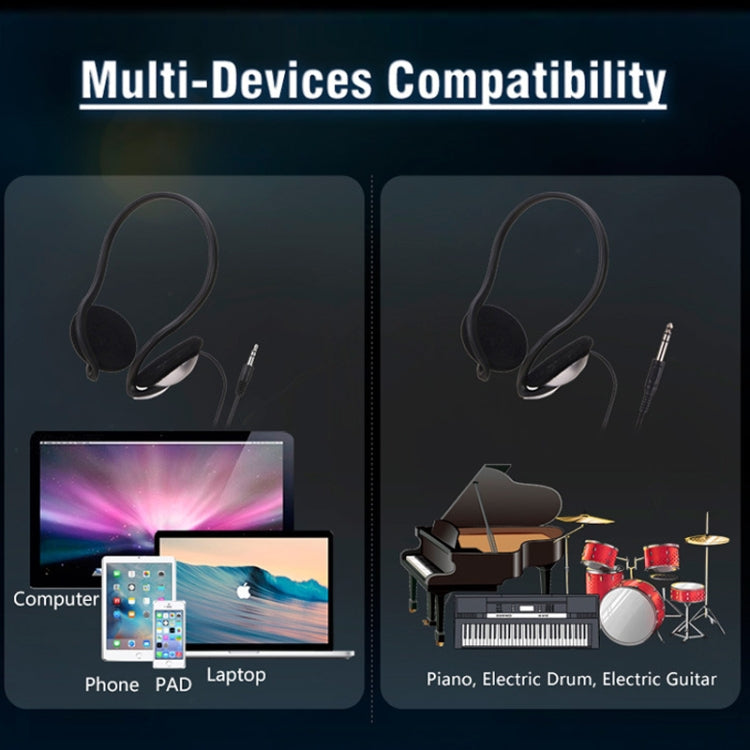 Soyto SY720 Student Equipped Wired Headset for Electronic Piano Drum Guitar 3.5mm - String Instrument Accessories by buy2fix | Online Shopping UK | buy2fix