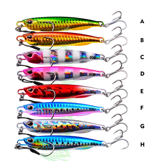 3 PCS PROBEROS LF103 Simulation Metal Sea Fishing Bait, Specification: 10g(H With Hook) - Fishing Lures by PROBEROS | Online Shopping UK | buy2fix