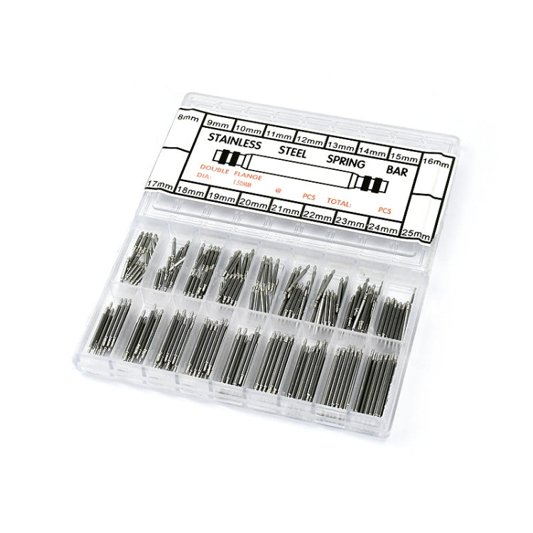 270 PCS / Box C015 8-25mm Stainless Steel Seamless Box Packing Spring Bar - Watch Parts & Tools by buy2fix | Online Shopping UK | buy2fix