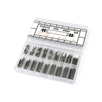270 PCS / Box C015 8-25mm Stainless Steel Seamless Box Packing Spring Bar - Watch Parts & Tools by buy2fix | Online Shopping UK | buy2fix
