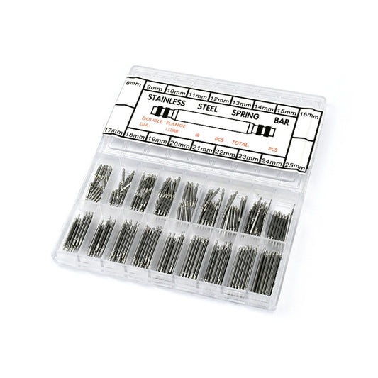 270 PCS / Box C015 8-25mm Stainless Steel Seamless Box Packing Spring Bar - Watch Parts & Tools by buy2fix | Online Shopping UK | buy2fix