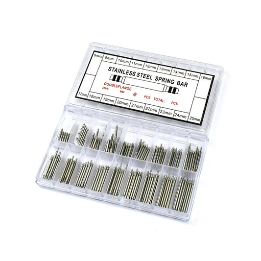 180 PCS / Box C014 8-25mm Stainless Steel Seamless Box Packing Spring Bar - Watch Parts & Tools by buy2fix | Online Shopping UK | buy2fix