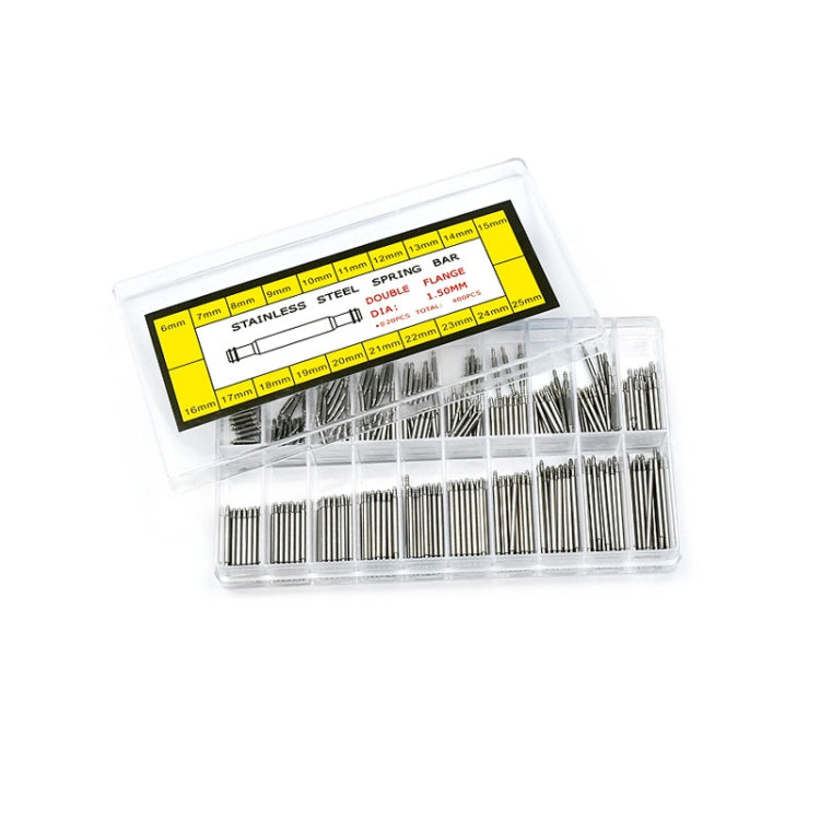 400 PCS / Box G084 6-25mm  Stainless Steel Seamless Box Packing Spring Bar - Watch Parts & Tools by buy2fix | Online Shopping UK | buy2fix