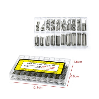400 PCS / Box G084 6-25mm  Stainless Steel Seamless Box Packing Spring Bar - Watch Parts & Tools by buy2fix | Online Shopping UK | buy2fix