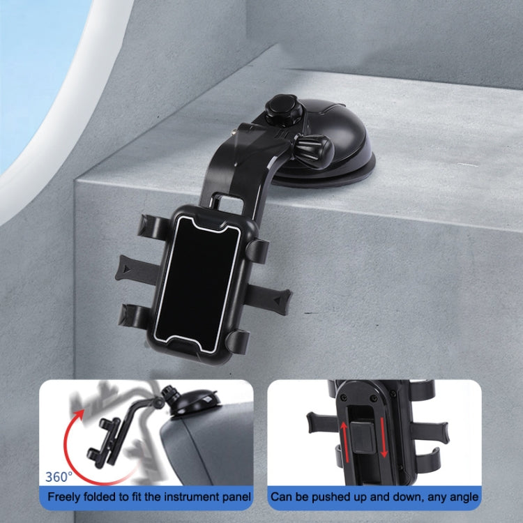 093 Car Navigation Dashboard Windshield Car Phone Holder(Blue) by buy2fix