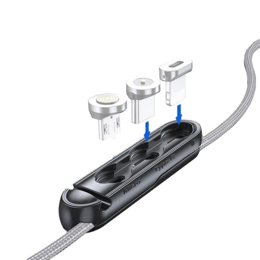 20 PCS Magnetic Suction Tip Storage Portable Anti-Loss Cable Manager(Black) by buy2fix